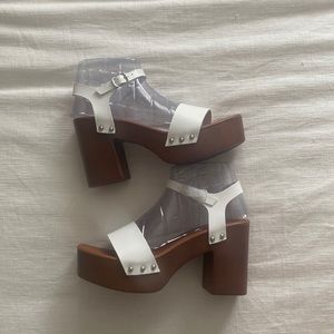 Madden girl wood block heels